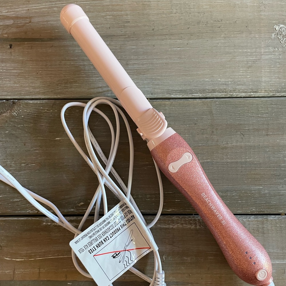 Pink Glitter BeachWaver iron